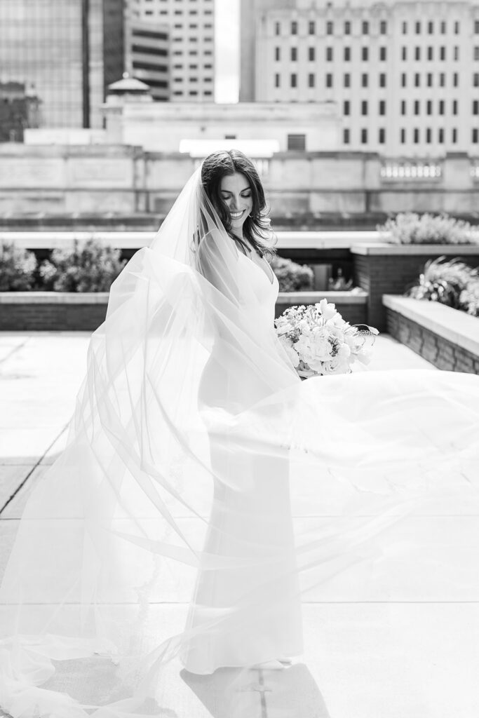 Bridal Photography | Wedding at Regions Tower in Indianapolis